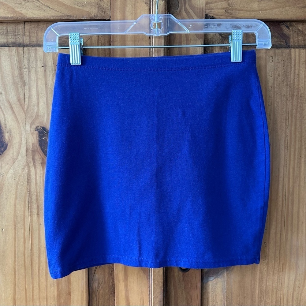 Divided H&M Women’s Blue Mini Skirt Retro -‎ Size 4 - Picture 5 of 5